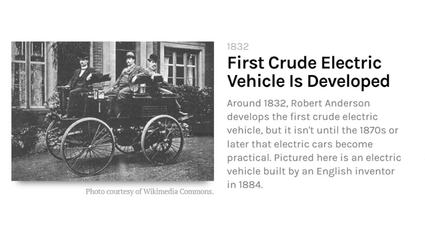 First Crude Electric Vehicle