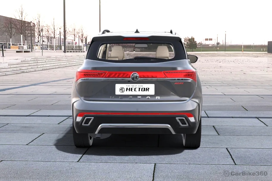 Mg Hector Plus Rear View